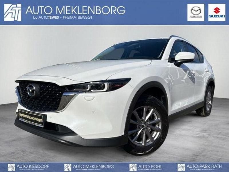 Gebraucht Mazda CX-5 Exclusive-Line 150 PS (110 kW) 2022 Satinweiss metallic SUV