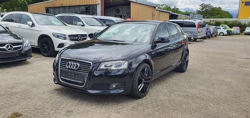 Schwarz Gebraucht 2009 Audi A3 Sportback S-Line Limousine | 4.500 € (Superpreis) - Bild 1/4