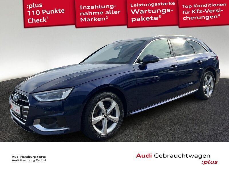Navarrablau metallic Gebraucht 2022 Audi A4 Advanced Plus Kombi | 27.270 € (Guter Preis) - Bild 1/3
