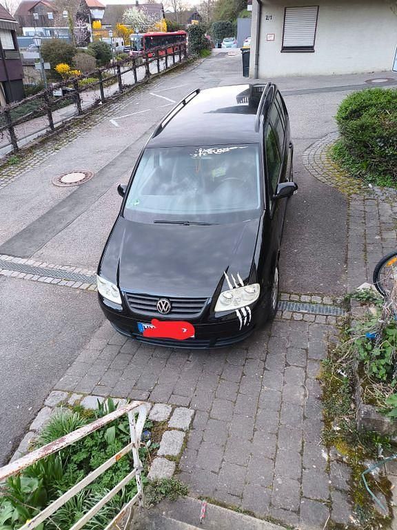 Gebraucht VW Touran Highline 116 PS (85 kW) 2005 Schwarz Van / Kleinbus