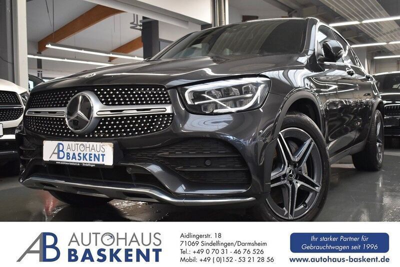 Grau Gebraucht 2022 Mercedes GLC300 AMG line Coupé | 49.980 € (Fairer Preis) - Bild 1/4
