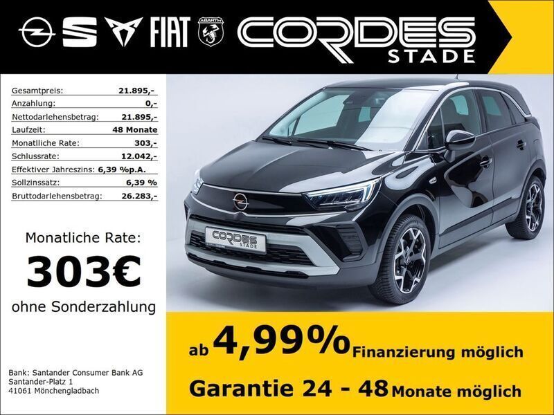 Lackierung schwarz perla nera/ Gebraucht 2023 Opel Crossland Elegance SUV | 21.895 € (Fairer Preis) - Bild 1/4