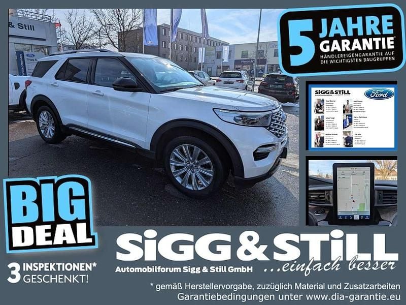 Gebraucht Ford Explorer Hybrid Platinum 457 PS (336 kW) 2021 Starweiß metallic SUV