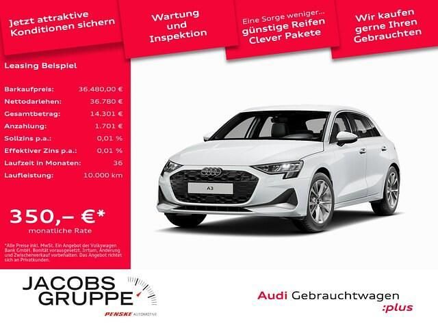 Gletscherweiß metallic Gebraucht 2025 Audi A3 Advanced Plus | 36.480 € (Etwas zu teuer) - Bild 1/4