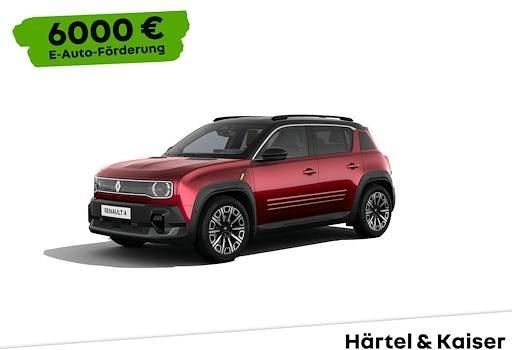 Neu Renault 4 E-Tech Iconic 110 kW (150 PS) 2025 Karmesinrot mit schwarzem dach (rot) SUV