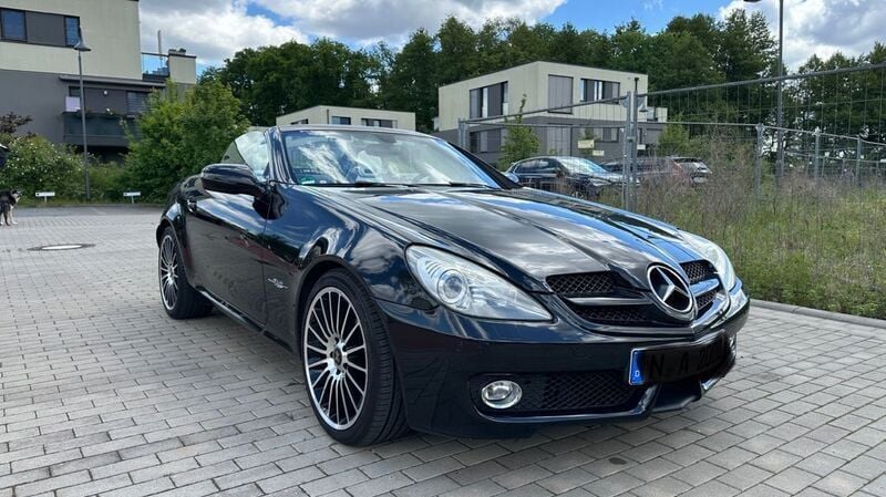 Schwarz Gebraucht 2010 Mercedes SLK200 2LOOK Edition Cabrio | 12.999 € (Guter Preis) - Bild 1/4