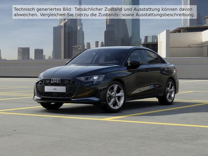 Mythosschwarz metallic/mythoss Gebraucht 2025 Audi A3 Advanced Limousine | 34.850 € (Etwas zu teuer) - Bild 1/4