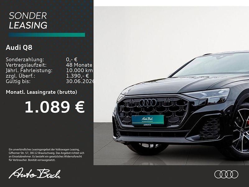 Neu Audi Q8 S-Line 394 PS (289 kW) 2025 Schwarz SUV