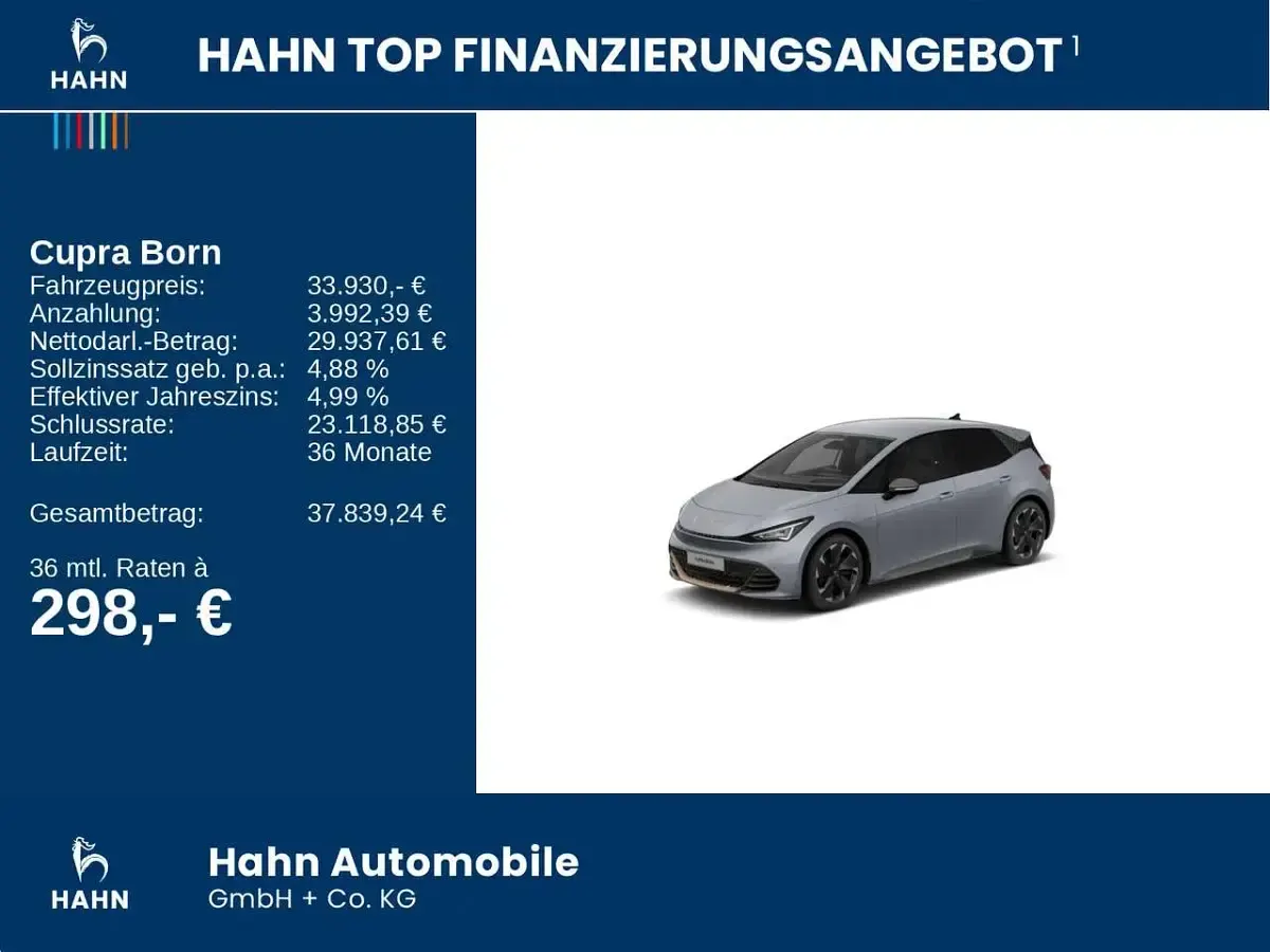 Second-hand Cupra Born 169 kW (231 CP) 2025 Argintiu Hatchback