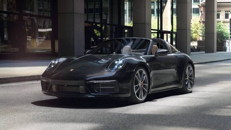 Tiefschwarzmetallic Gebraucht 2023 Porsche 911 Targa 4S Cabrio | 167.900 € (Etwas zu teuer) - Bild 1/4