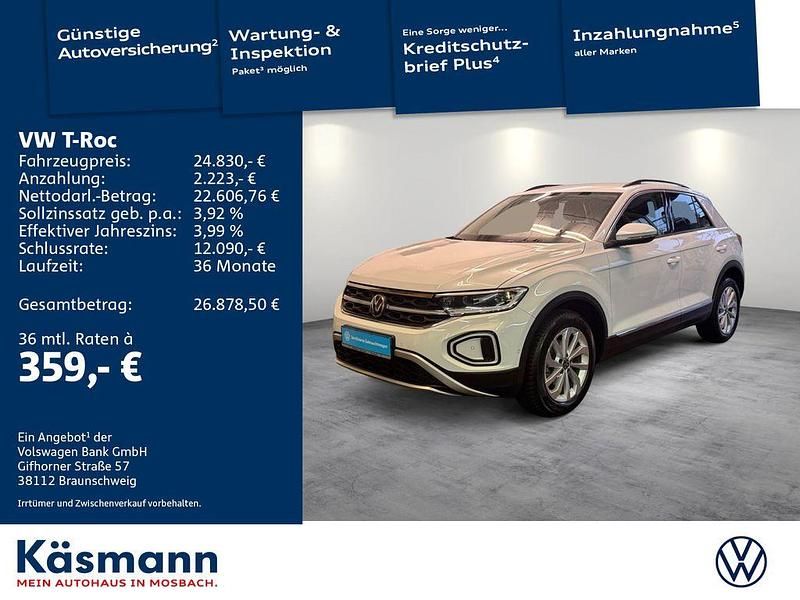 Gebraucht VW T-Roc Style 150 PS (110 kW) 2022 Weiß SUV