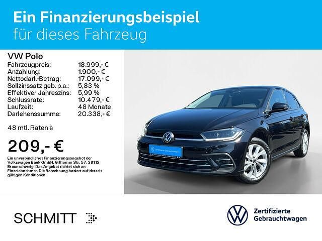 Gebraucht VW Polo Style 95 PS (69 kW) 2022 Schwarz Limousine
