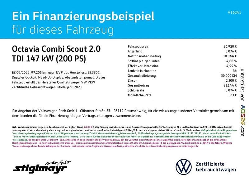 Gebraucht Skoda Octavia 200 PS (147 kW) 2022 Blackmagicperleffekt Kombi