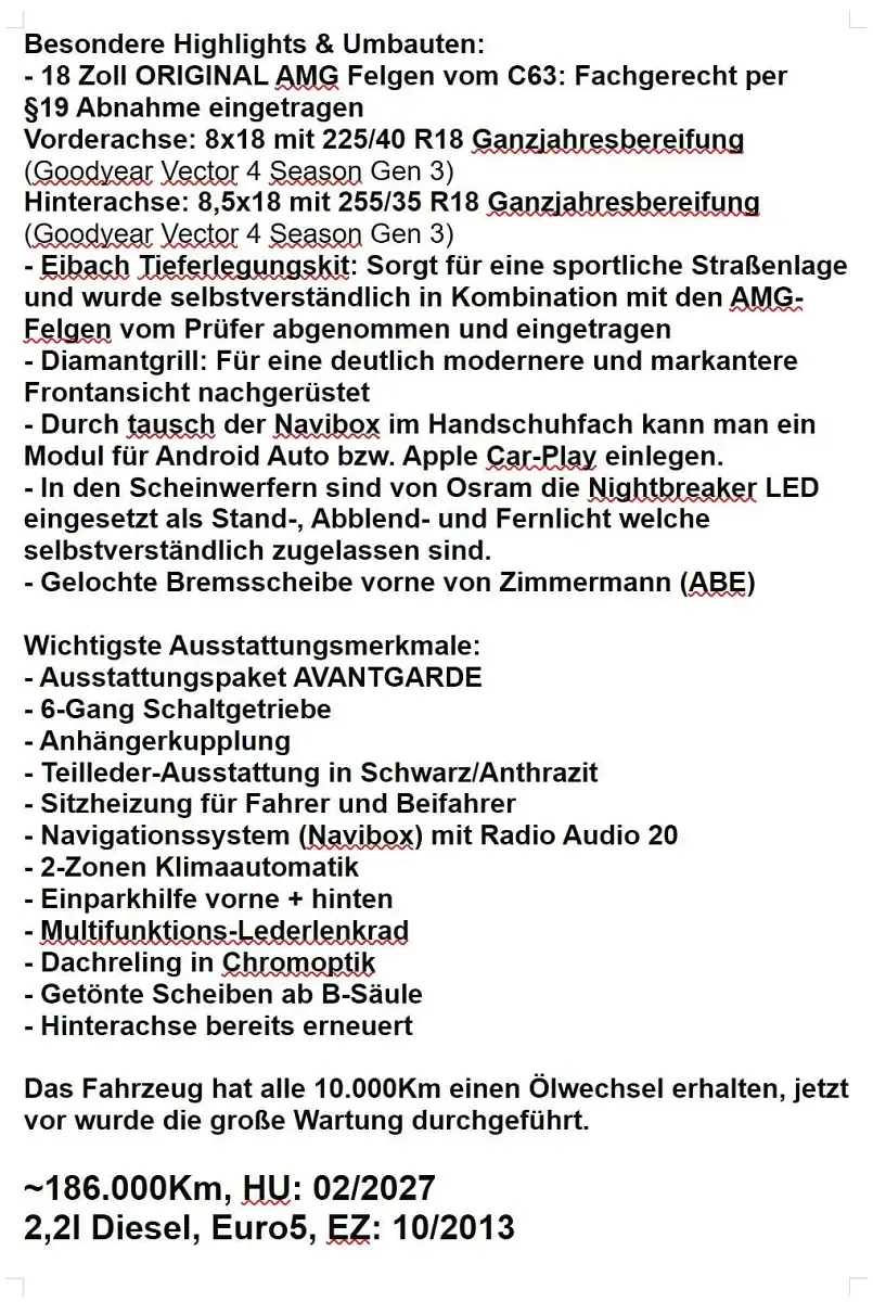 Gebraucht Mercedes C200 136 PS (100 kW) 2013 Schwarz Kombi