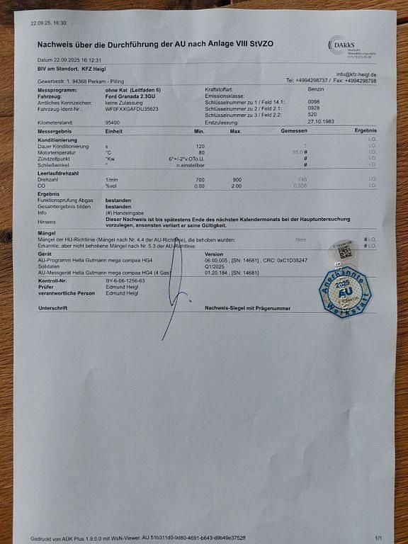 Gebraucht Ford Granada 114 PS (83 kW) 1983 Silber Limousine