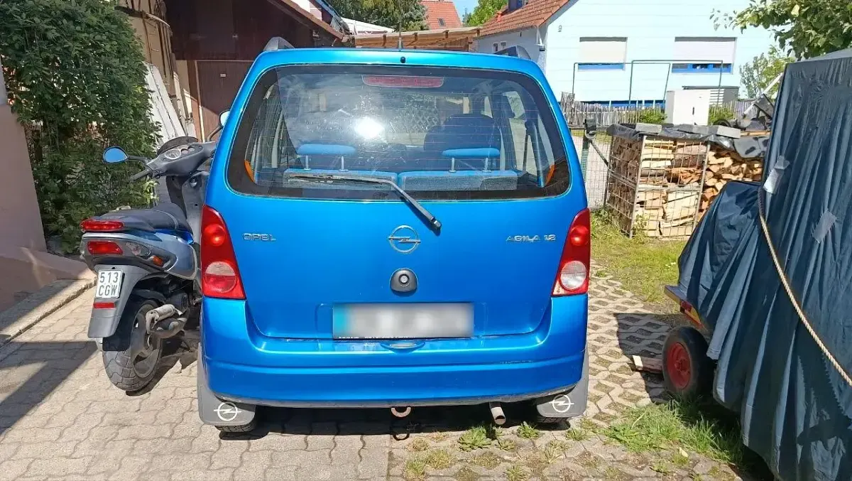 Gebraucht Opel Agila 75 PS (55 kW) 2000 Blau Van / Kleinbus