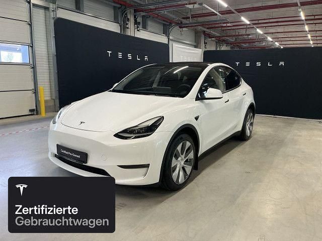 Pearl white multicoat Gebraucht 2023 Tesla Model Y Long Range AWD SUV | 35.300 € (Guter Preis) - Bild 1/4