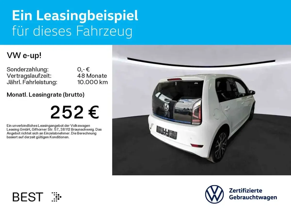 Gebraucht VW e-up! Style 61 kW (83 PS) 2023 Pure white Kleinwagen