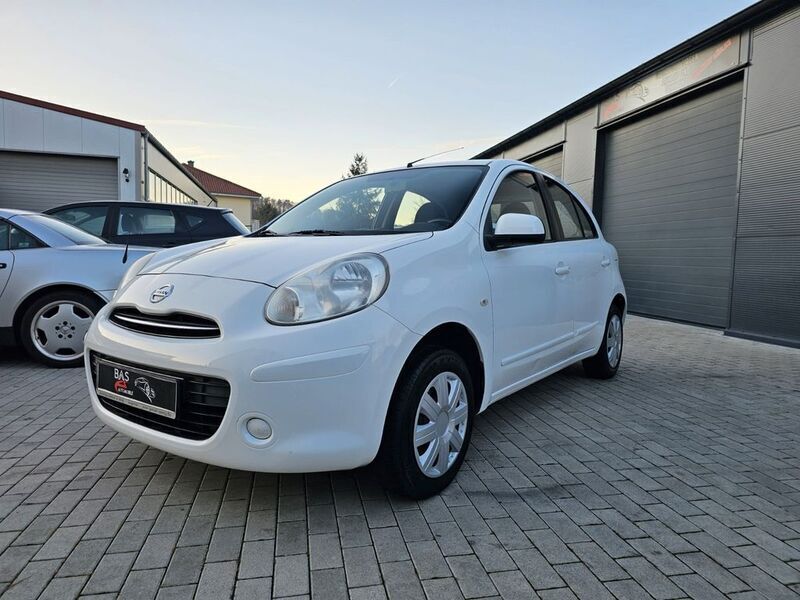 Weiß Gebraucht 2012 Nissan Micra Acenta Kleinwagen | 3.750 € (Guter Preis) - Bild 1/4