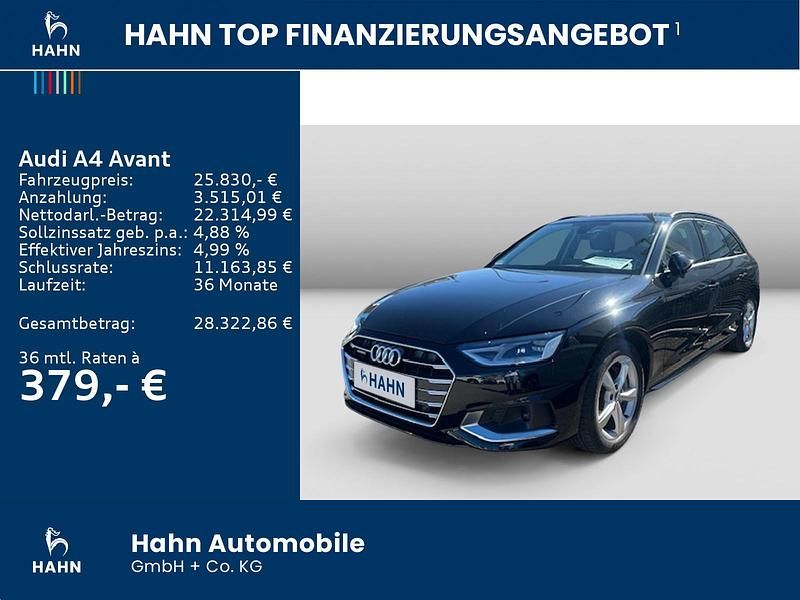 Second-hand Audi A4 Advanced 190 CP (139 kW) 2020 Negru Break