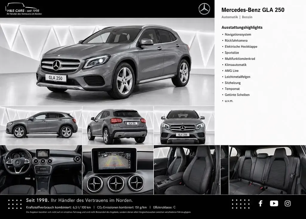 Gebraucht Mercedes GLA250 AMG line 211 PS (155 kW) 2014 Grau SUV