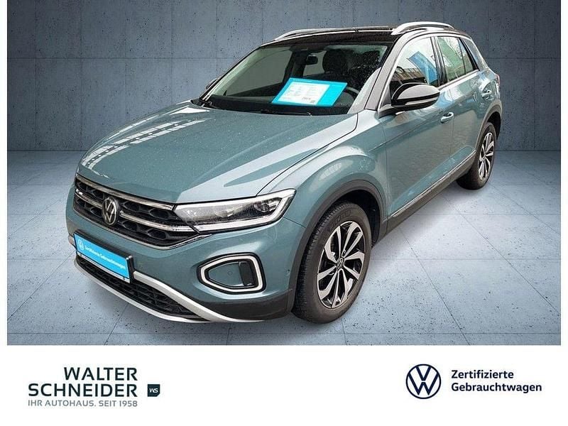 Gebraucht VW T-Roc Style 110 PS (80 kW) 2022 Petroleum blue metallic (metallic) SUV