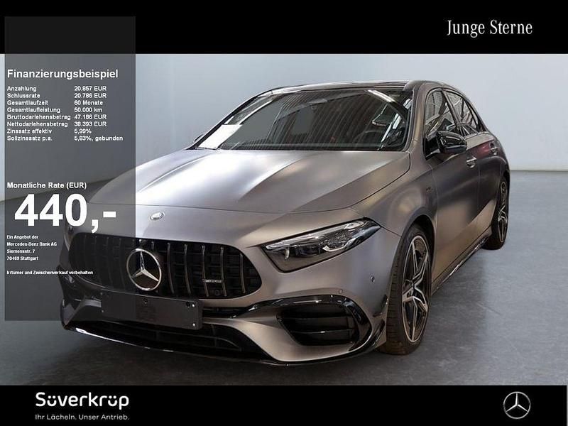 Grau Gebraucht 2024 Mercedes A45 AMG Premium Limousine | 58.170 € (Teuer) - Bild 1/2
