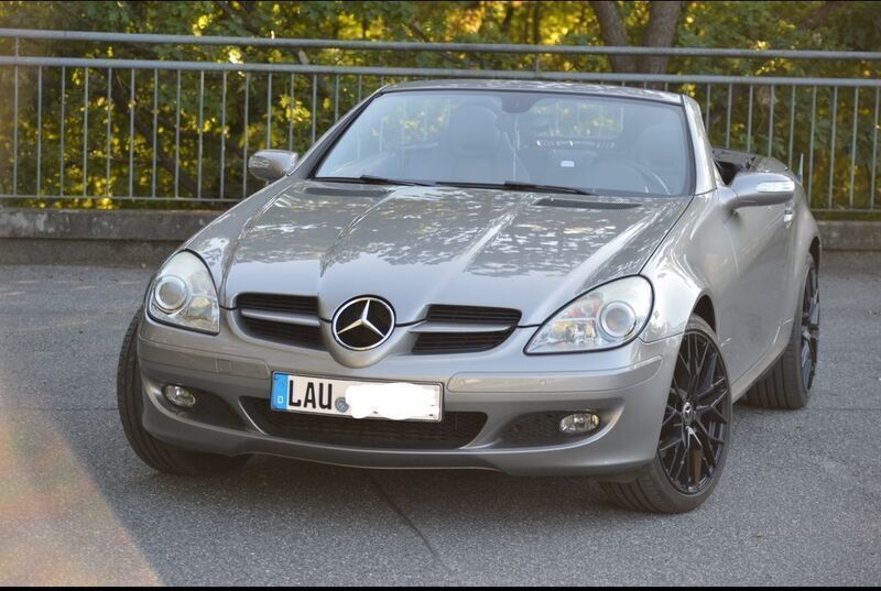 Silber Gebraucht 2005 Mercedes SLK200 Cabrio | 9.500 € (Fairer Preis) - Bild 1/4