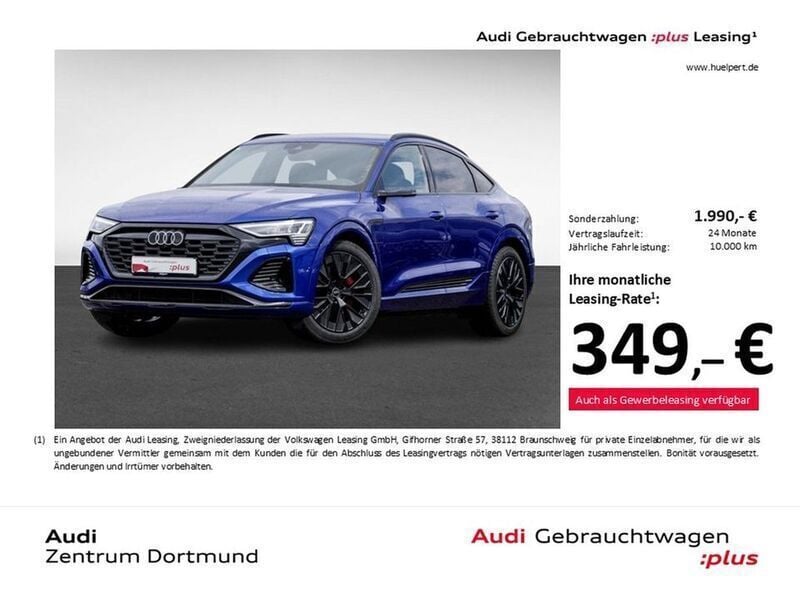Ultrablau metallic Gebraucht 2024 Audi Q8 e-tron S-Line SUV | 58.922 € (Etwas zu teuer) - Bild 1/3