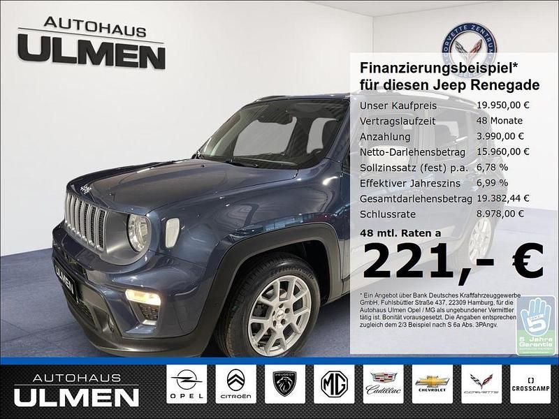 Slate blue pearl coat metallic Gebraucht 2022 Jeep Renegade Limited SUV | 19.950 € (Fairer Preis) - Bild 1/4