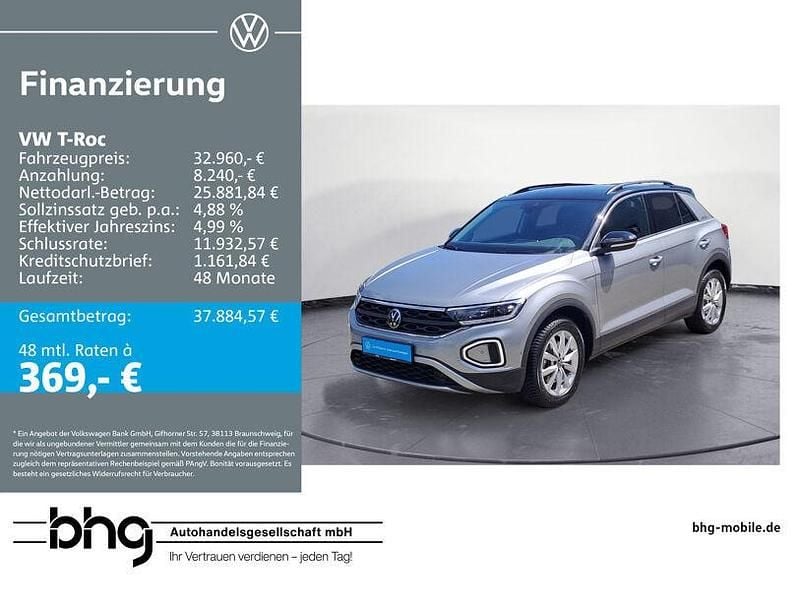 Silber Gebraucht 2025 VW T-Roc Goal SUV | 32.960 € (Fairer Preis) - Bild 1/4
