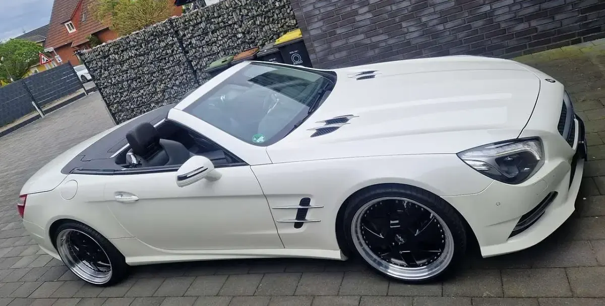 Gebraucht Mercedes SL350 AMG line 306 PS (225 kW) 2015 Weiß Cabrio