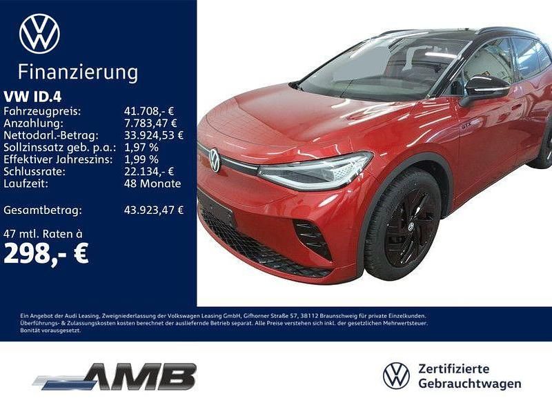 Kings red metallic/schwarz Gebraucht 2025 VW ID.4 GTX SUV | 40.890 € (Superpreis) - Bild 1/3