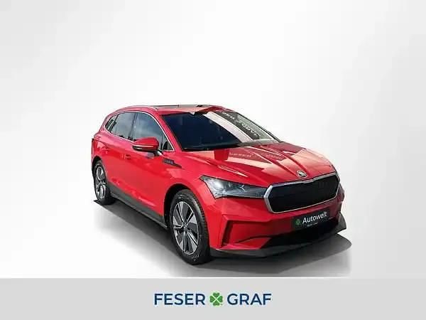 Velvet rot Gebraucht 2022 Skoda Enyaq iV Loft SUV | 33.980 € (Guter Preis) - Bild 1/4