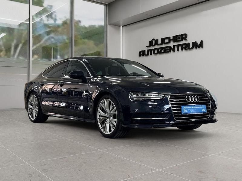 Blau Gebraucht 2015 Audi A7 Sportback S-Line Kleinwagen | 23.990 € (Superpreis) - Bild 1/4