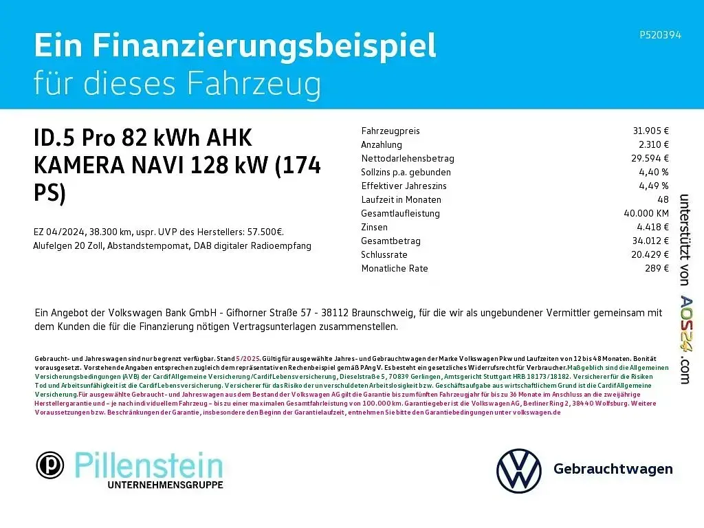 Gebraucht VW ID.5 Pro 127 kW (174 PS) 2023 Schwarz SUV