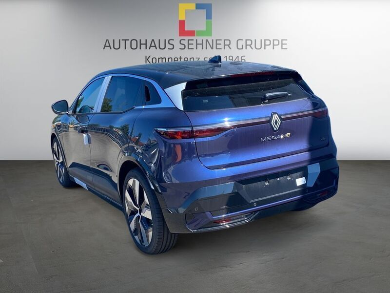 Gebraucht Renault Megane E-Tech Techno 160 kW (218 PS) 2024 Blau (nachtblau metallic, black pearlschwarz meta) Limousine