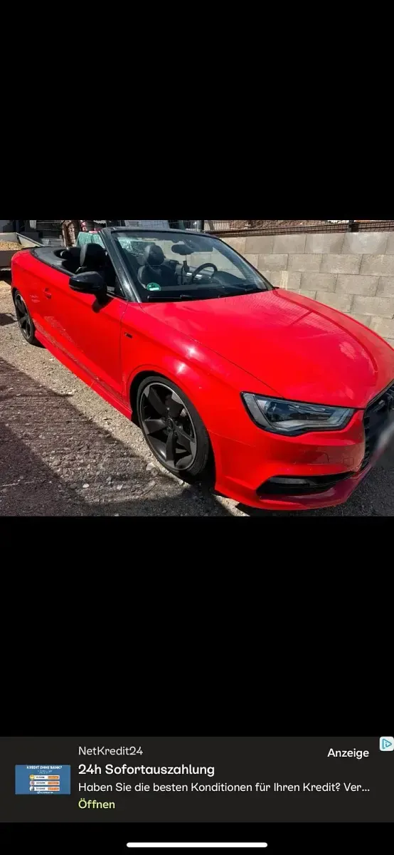 Gebraucht Audi A3 Cabriolet S-Line 185 PS (136 kW) 2015 Rot Cabrio
