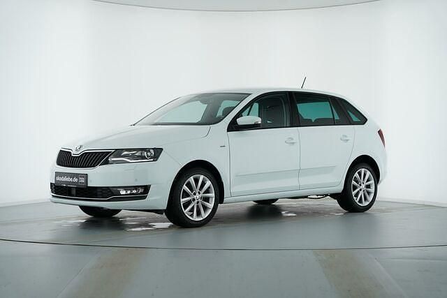 Gebraucht Skoda Rapid Clever 110 PS (80 kW) 2018 Laserweiss Kleinwagen