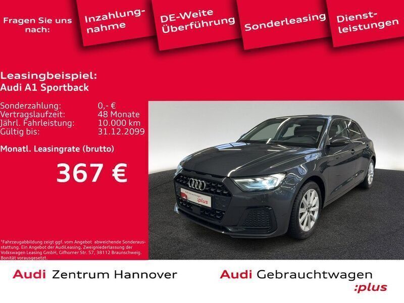H1 manhattangrau metallic (metallic) Gebraucht 2021 Audi A1 Sportback Advanced Plus Kleinwagen | 19.990 € (Fairer Preis) - Bild 1/4