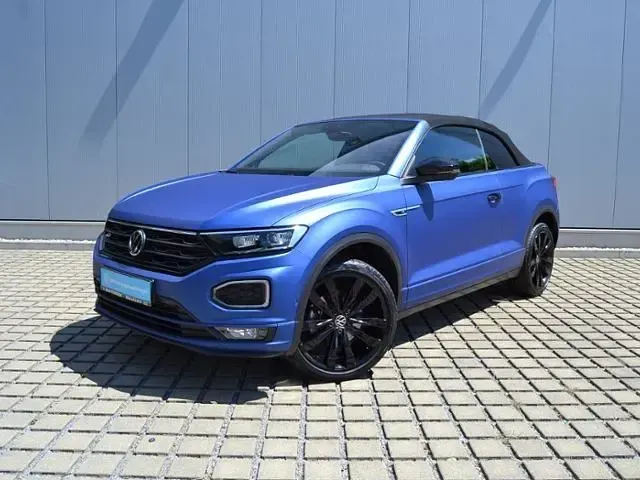 Gebraucht VW T-Roc Cabriolet R-line Edition 150 PS (110 kW) 2021 Ravennablau matt Cabrio