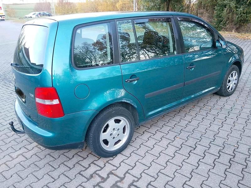 Blau Gebraucht 2003 VW Touran Van / Kleinbus | 1.250 € (Superpreis) - Bild 1/4