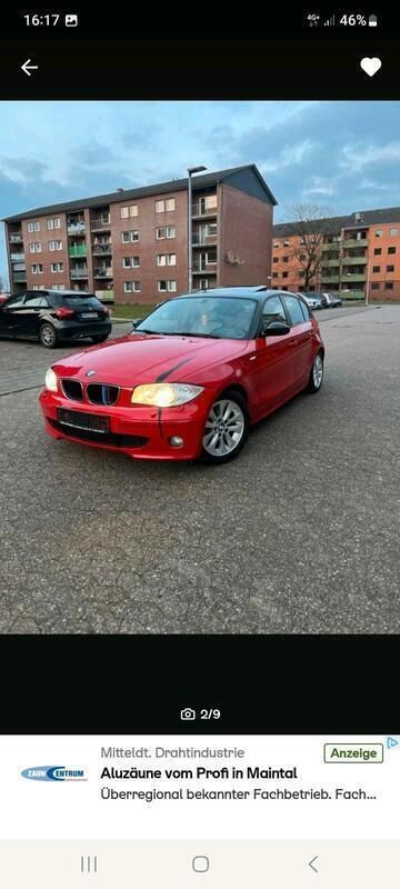 Rot Gebraucht 2005 BMW 116 Kleinwagen | 1.500 € (Guter Preis) - Bild 1/4