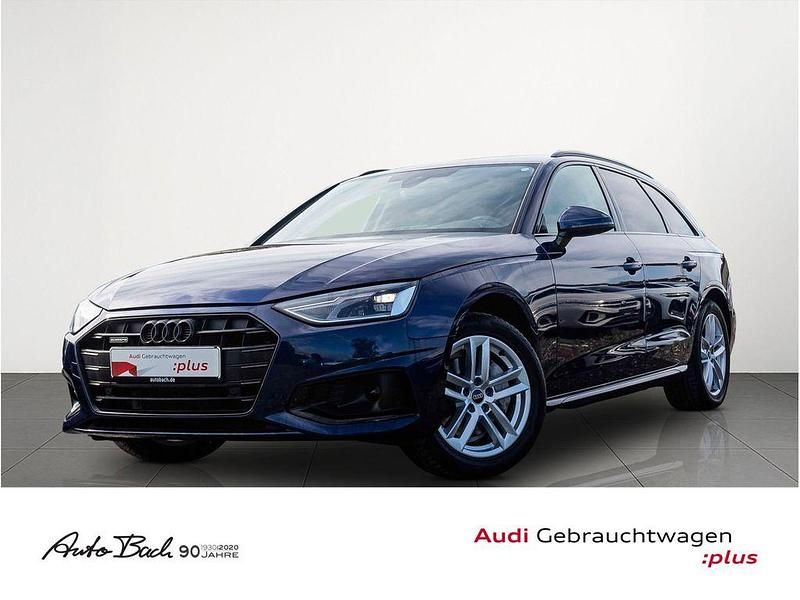 Blau (navarrablau metallic) Gebraucht 2022 Audi A4 Advanced Plus Kombi | 30.870 € (Fairer Preis) - Bild 1/4