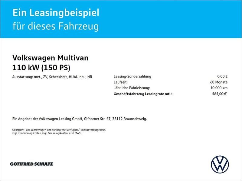 Neu VW Multivan Life 150 PS (110 kW) 2025 Schwarz Van