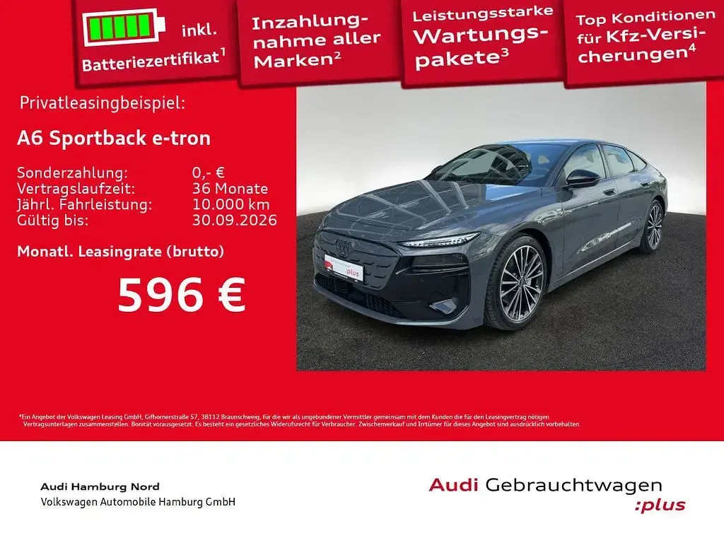 Gebraucht Audi A6 e-tron Performance 269 kW (367 PS) 2025 Magnetgrau Limousine