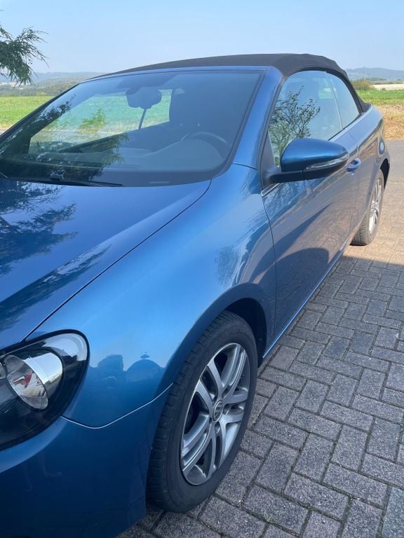 Blau Gebraucht 2014 VW Golf Cabriolet Cabrio | 10.000 € (Superpreis) - Bild 1/3