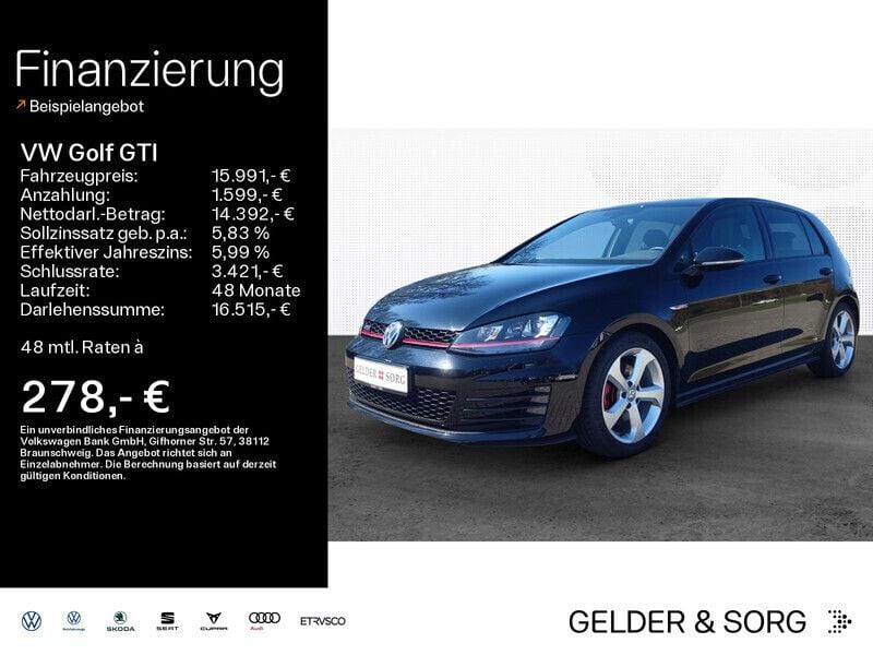 Schwarz Gebraucht 2016 VW Golf VII GTI Limousine | 15.991 € (Fairer Preis) - Bild 1/4