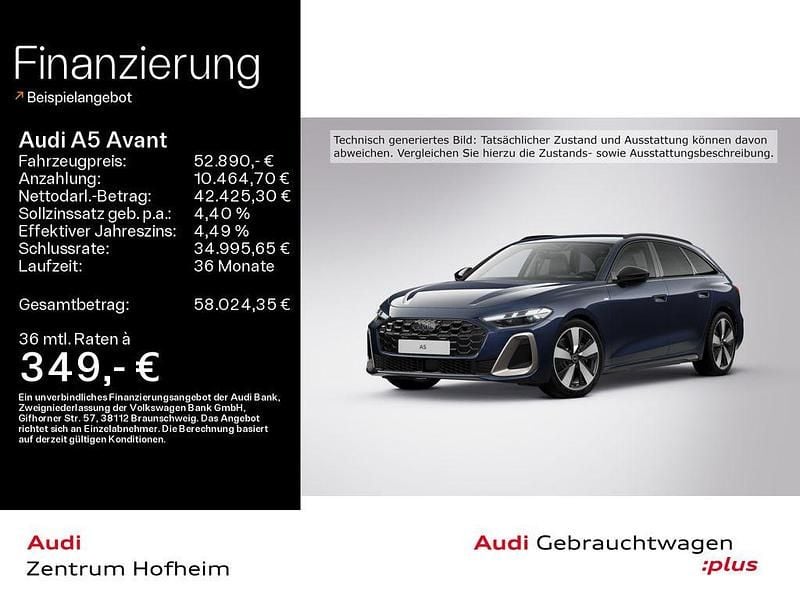 Firmamentblau metallic Gebraucht 2025 Audi A5 Edition .1 Kombi | 52.890 € (Fairer Preis) - Bild 1/4