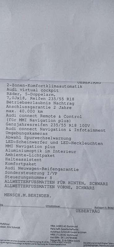 Gebraucht Audi Q3 190 PS (139 kW) 2023 Blau SUV